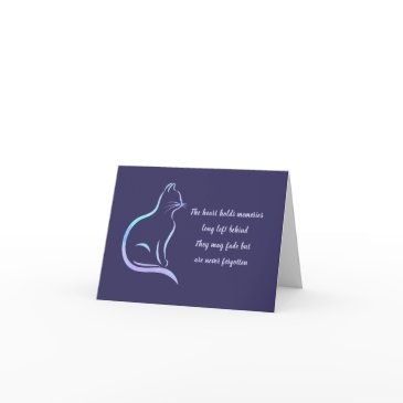 beautiful pet cat sympathy message deep purple invitations
