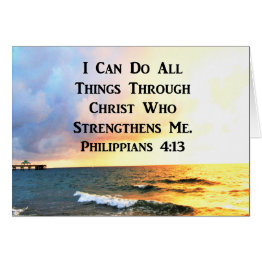 Small Beautiful Philippians 4:13 Scripture Photo Front View