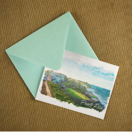 Small Beautiful Puerto Rico Scenery Travel Postinvitations Front View