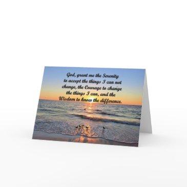 beautiful sunrise serenity prayer greeting invitations