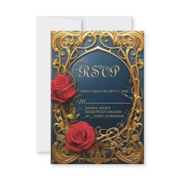 beauty and the beast sweet 16 rsvp invitations