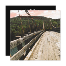 Small Beaver Bridge Invitation Front View