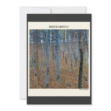 beech grove i by gustav klimt vintage modern art, invitation