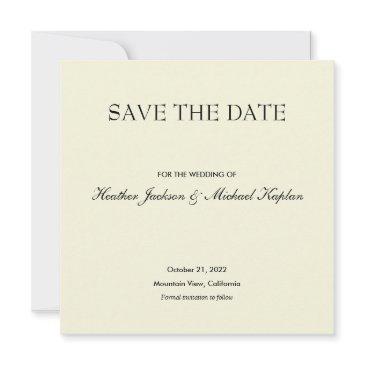 beige save date wedding professional minimalist save the date
