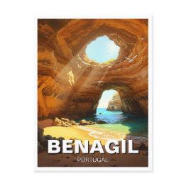 Small Benagil Caves Algarve Portugal Postinvitations Front View