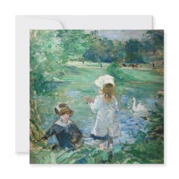berthe morisot - beside a lake invitation