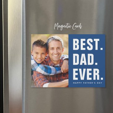 best. dad. ever. father's day magnetic photo invitations