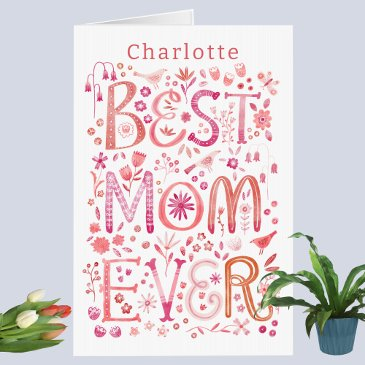 best mom ever personalized giant mothers day invitations