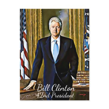 bill clinton 42nd president keepsake postinvitations