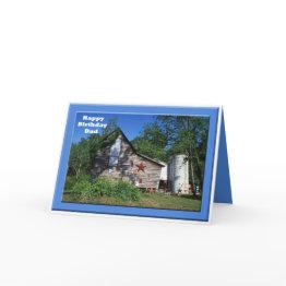 Small Birthday — Dad Old Virginia Barn Invitations Front View