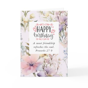 birthday for friend flower garden bible verse invitations