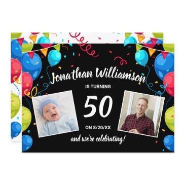 birthday party by mail send a invitations photo collage