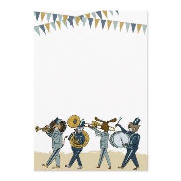 birthday party marching band invitation