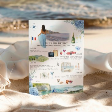 birthday weekend itinerary | south france invitation