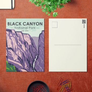 black canyon of the gunnison national park vintage postinvitations