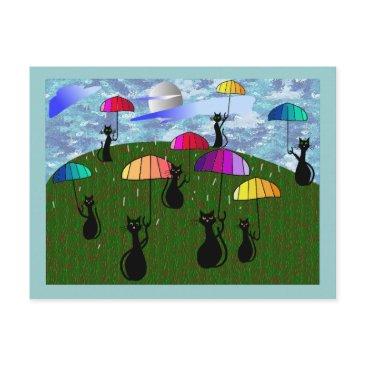 black cat lovers art gifts postinvitations