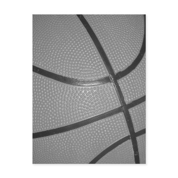 black & white basketball postinvitations