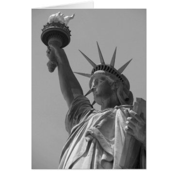 black & white statue of liberty new york city