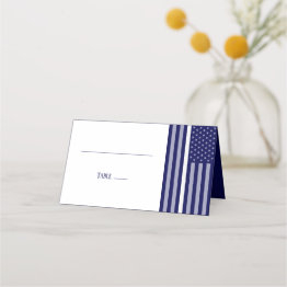 Small Blank Thin White Line Place Invitations Front View