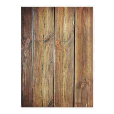 blank wood invitation