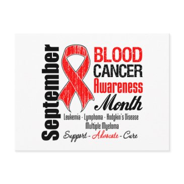 blood cancer awareness month red ribbon postinvitations