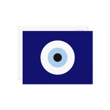 blue evil eye good luck & protection symbol postinvitations