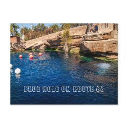 Small Blue Hole On Route 66 Postinvitations Front View