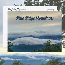 Small Blue Ridge Mountains Photographic North Carolina Postinvitations Front View