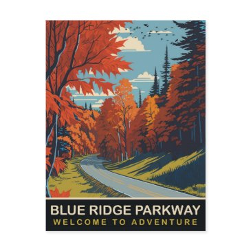 blue ridge parkway, travel postinvitations