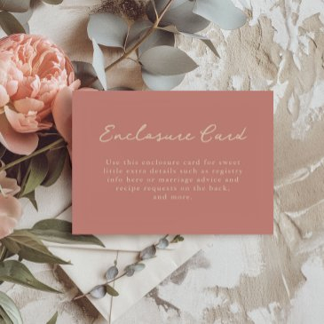 blush pink bridal shower enclosure invitations