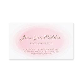 Small Blush Pink Gold Minimalist Elegant Design Trendy Business Invitations Front View
