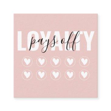 blush pink modern minimalist girly chic loyalty invitations