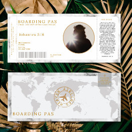 Small Boarding Pas Traktaat Dutch | Gospel Tract  Invitation Front View