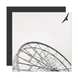 Small Boardwalk Ferris Wheel Oob Invitation Front View