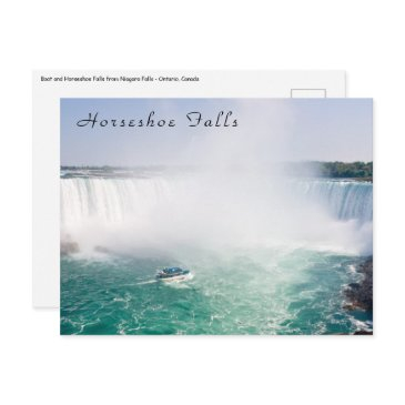 boat and horseshoe falls from niagara falls postinvitations