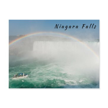 boat and horseshoe falls from niagara falls postinvitations