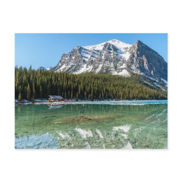 boathouse next to lake louise - banff, canada postinvitations