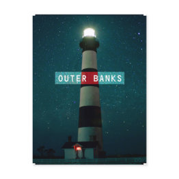 Small Bodie Island Light. Postinvitations Front View