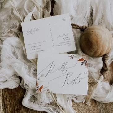 boho autumn wildflower | wedding rsvp postinvitations