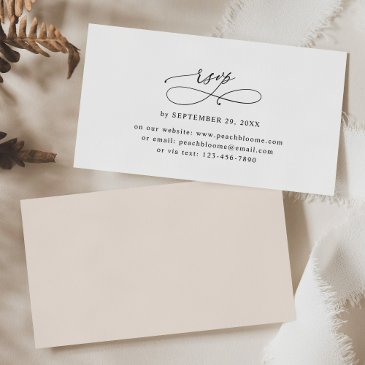 boho blush minimalistic wedding online rsvp invitations