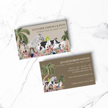 boho horse cow sheep dog cat bird rabbit duck palm business invitations