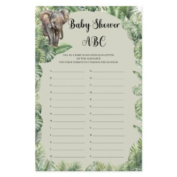 boho tropical teddy bear pampas baby shower abc