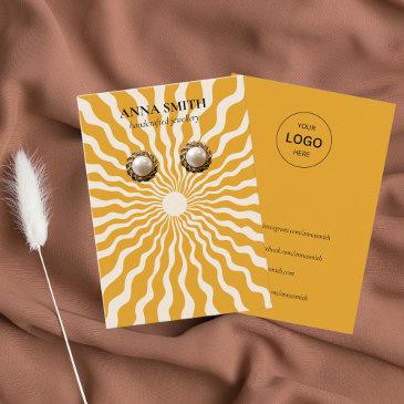 boho vintage sun stud earring display business invitations