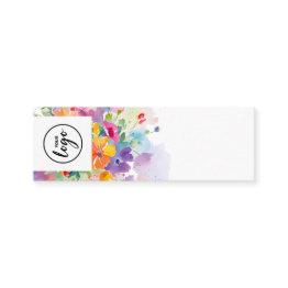 Small Bold Floral Perfume Tester Mini Business Invitations Front View