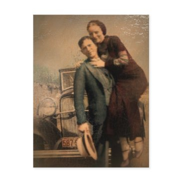bonnie & clyde postinvitations