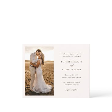 bonnie photo elegant wedding invitation