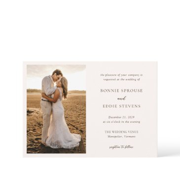 bonnie photo elegant wedding invitation
