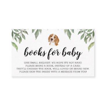 books for baby beagle watercolor enclosure invitations