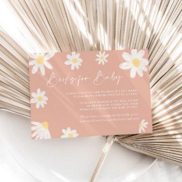books for baby invitations blush daisy pink