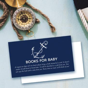 books for baby nautical anchor navy enclosure invitations